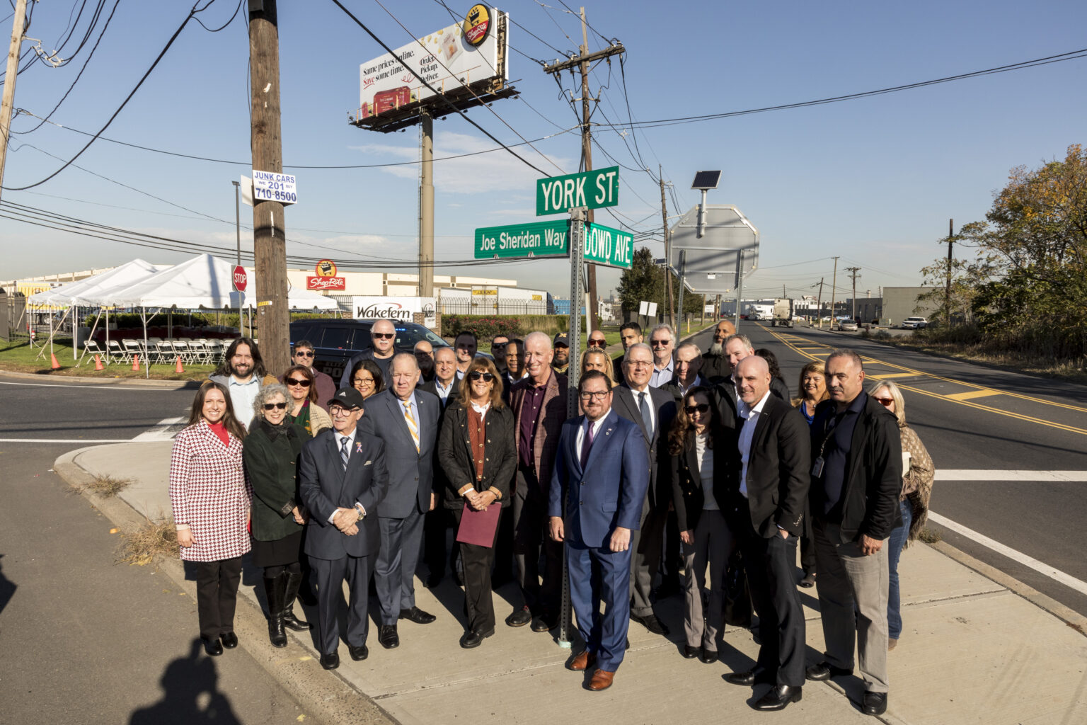 The City of Elizabeth Renames Street “Joe Sheridan Way” in Honor of